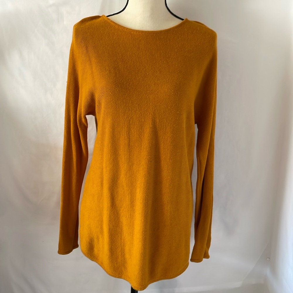 Michael kors tunic sweater size small orange/brown zipper up back